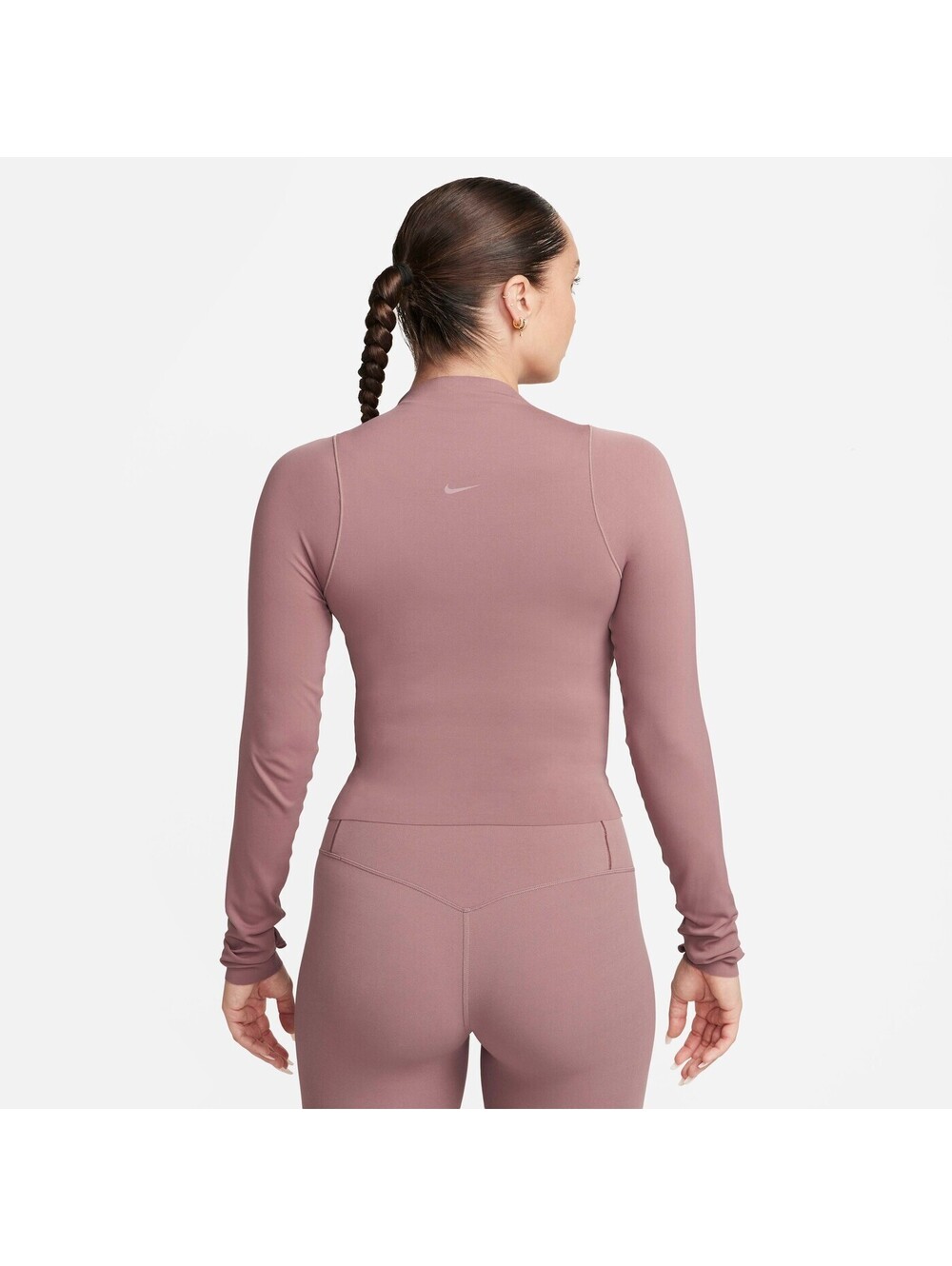 Nike Zenvy Women's Dri-FIT Long Sleeve Top Smokey Mauve M(ASIA L) FN3023-208 - Picture 2 of 9